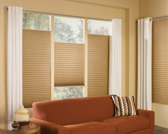 Brilliance® pleated shades with Cordlock